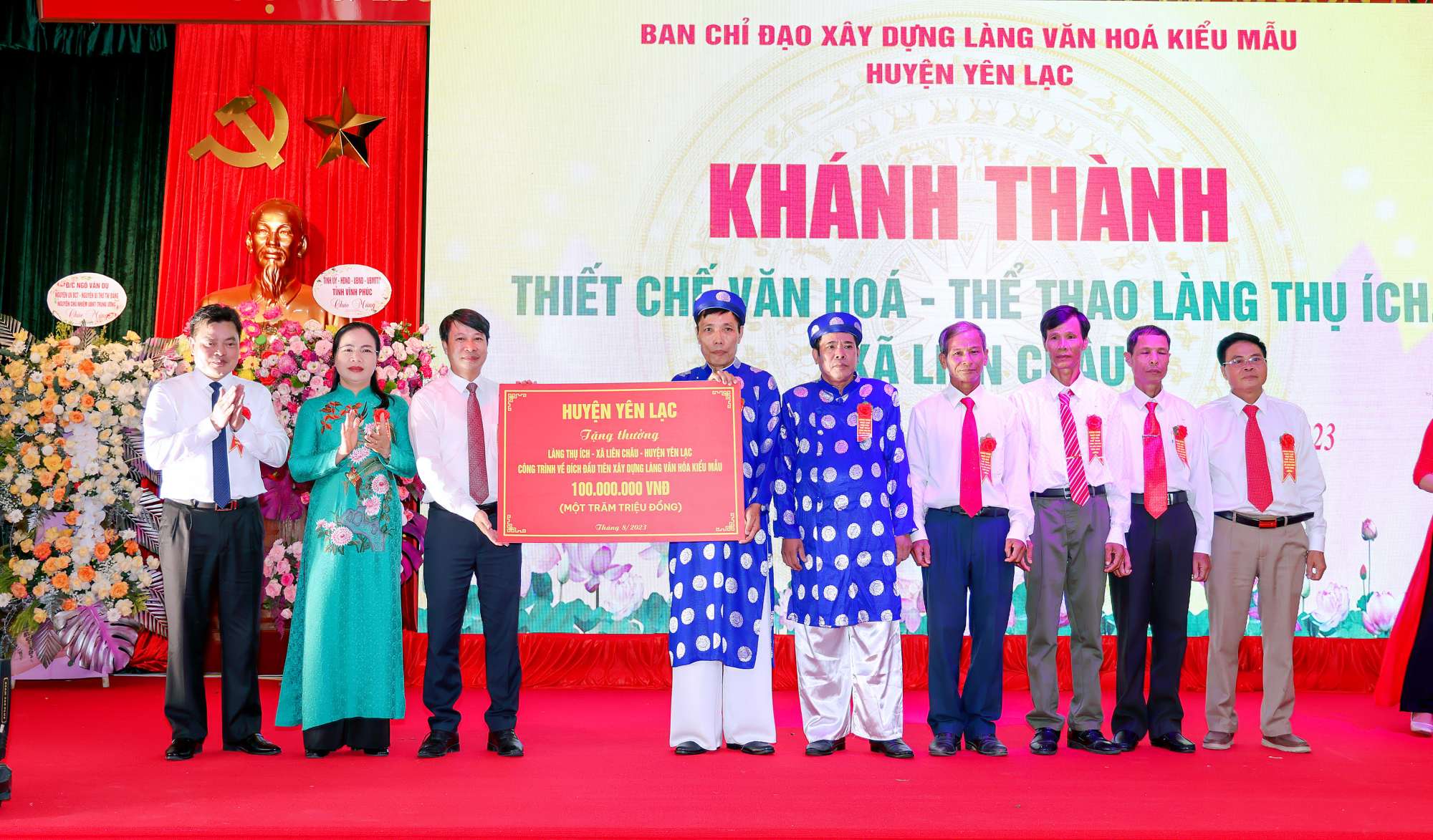 vinh phuc khanh thanh thiet che van hoa the thao lang van hoa kieu mau dau tien hinh 1