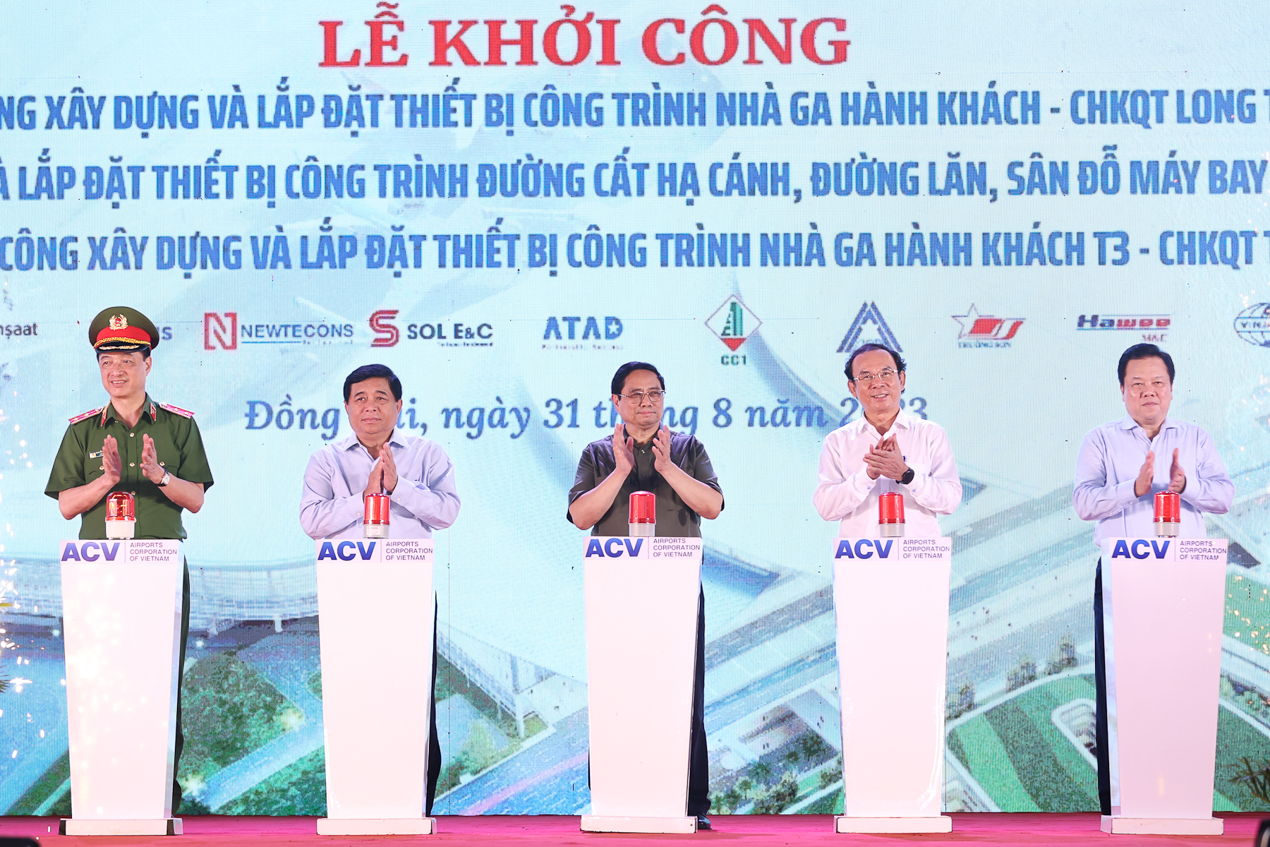 thu tuong pham minh chinh phat lenh khoi cong dong loat 3 goi thau san bay long thanh va tan son nhat hinh 1