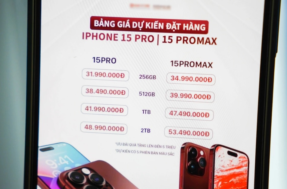 iphone 15 pro max duoc chao gia hon 50 trieu dong du chua ra mat hinh 1