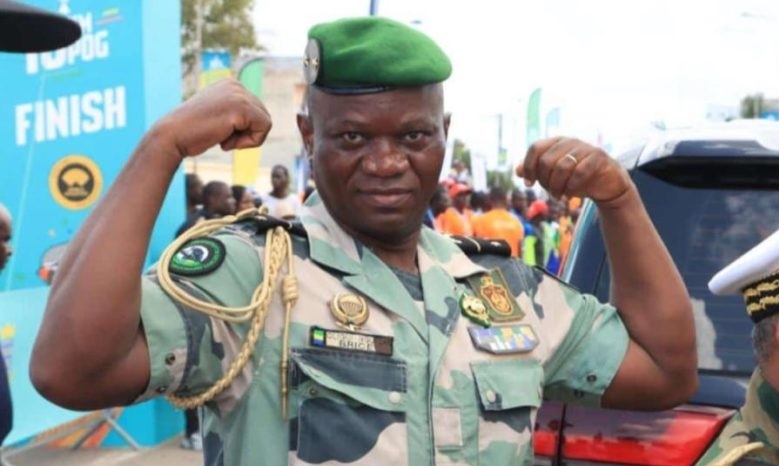 Tướng Brice Nguema, lãnh đạo nhóm đảo chính quân sự ở Gabon. Ảnh: PNI