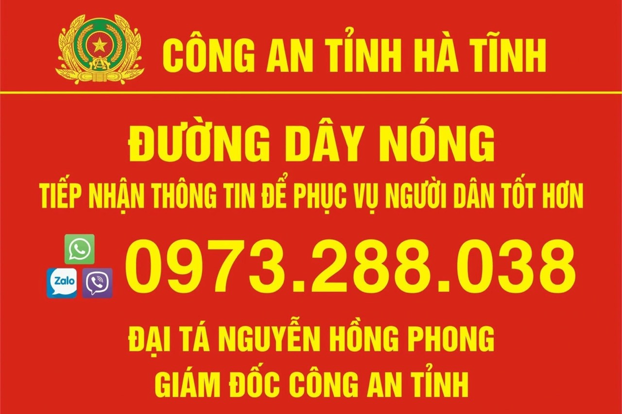 giam doc cong an ha tinh cong khai so dien thoai ca nhan tiep nhan thong tin tu nguoi dan hinh 2