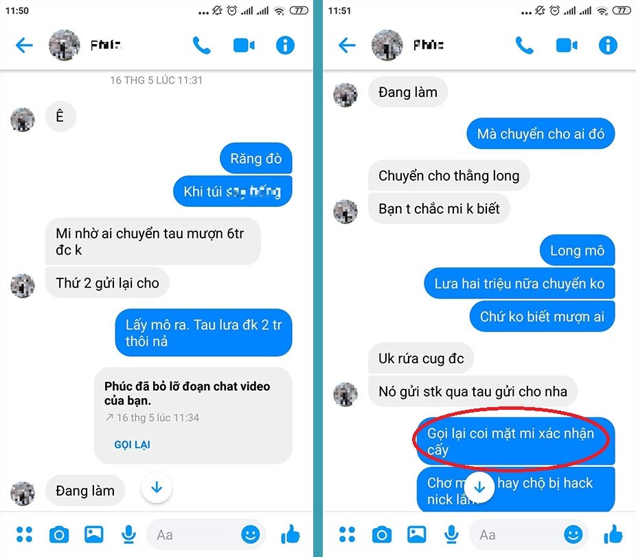 nguoi phu nu bi lua 400 trieu dong vi tai khoan facebook cua con gai bi hack hinh 1