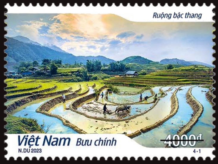 phat hanh bo tem phong canh ruong bac thang nhan ky niem 120 nam du lich sa pa hinh 1