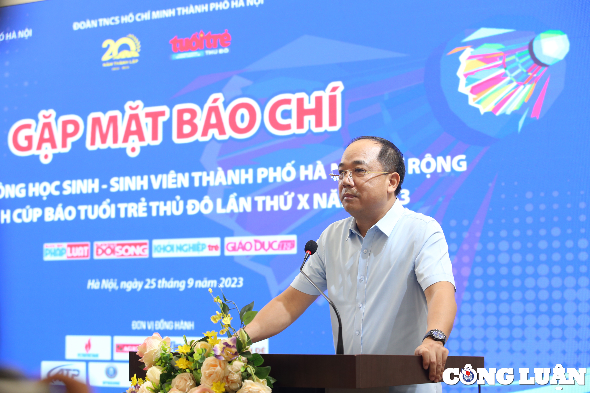 gan 1200 van dong vien tham gia giai cau long hoc sinh sinh vien ha noi nam 2023 hinh 1