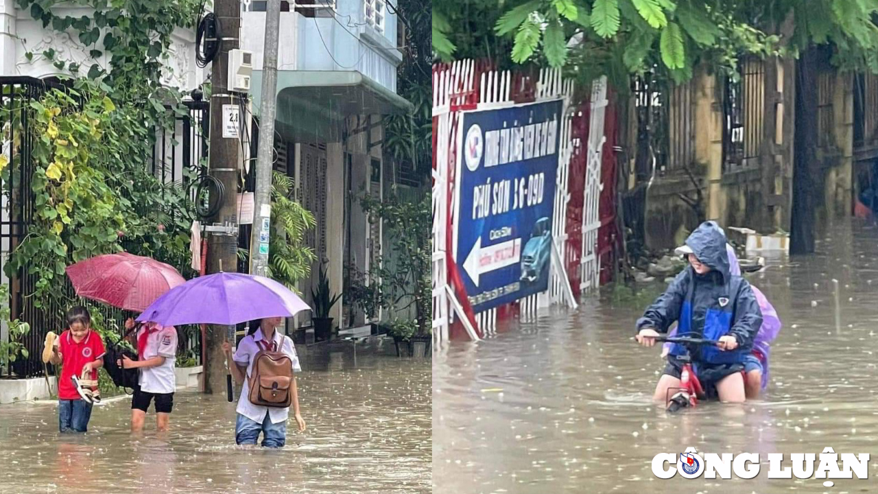 thanh hoa mua lon keo dai khien nhieu tuyen duong bi ngap sau hinh 1