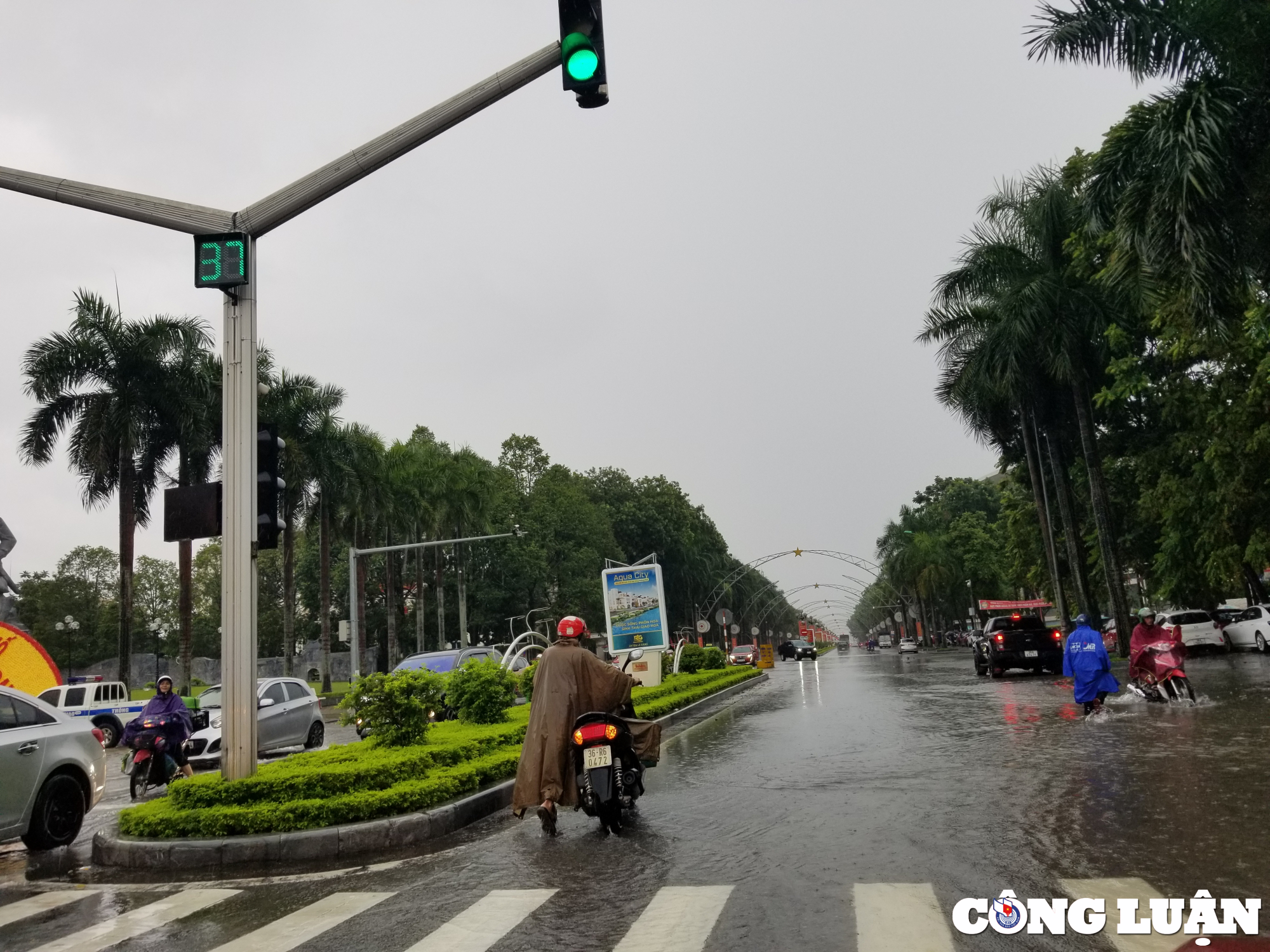 thanh hoa mua lon keo dai khien nhieu tuyen duong bi ngap sau hinh 3