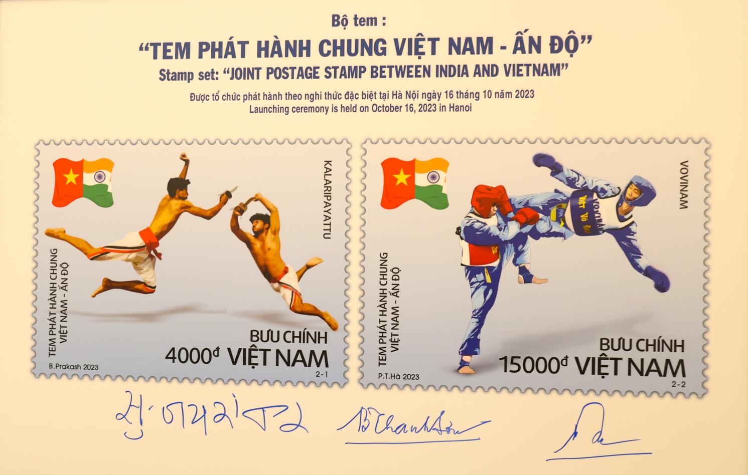 viet nam va an do to chuc phat hanh bo tem chung quang ba hinh anh dat nuoc hinh 2