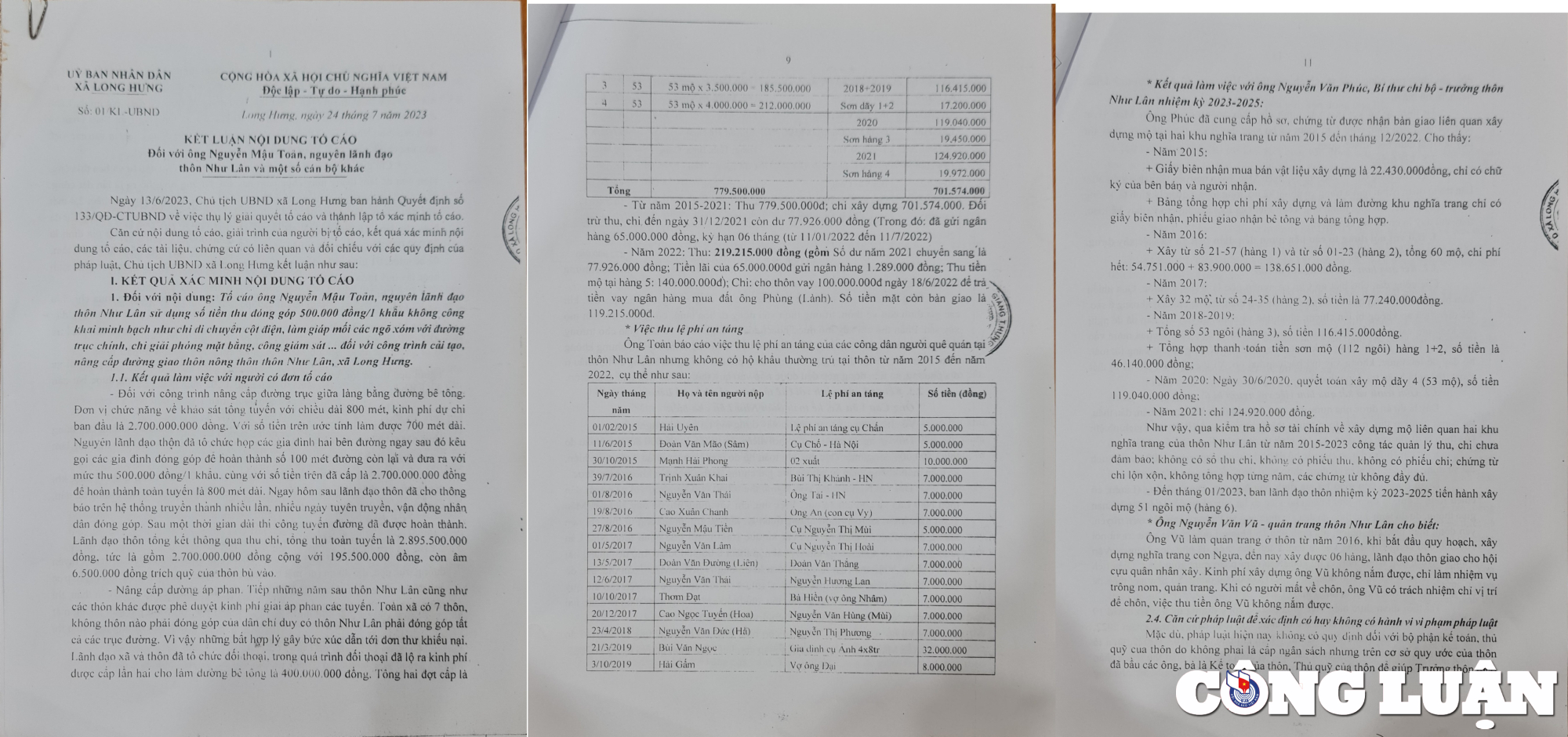 bai 2 ubnd xa long hung buong long quan ly can bo thon nhu lan nhap nhem thu tien mai tang phi hinh 4