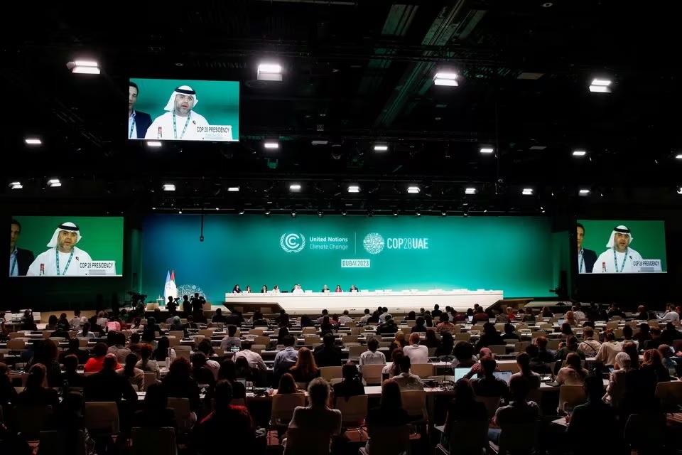 Quang cảnh Hội nghị về biến đổi khí hậu của Liên hợp quốc (COP28) ở Dubai, UAE vào ngày 11 tháng 12 năm 2023.
