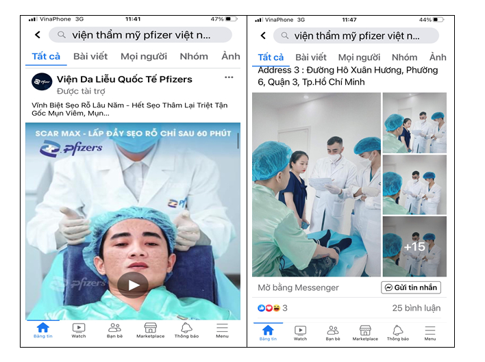 so y te tp hcm tim khach hang tung su dung dich vu tai co so tham my pfizers hinh 2