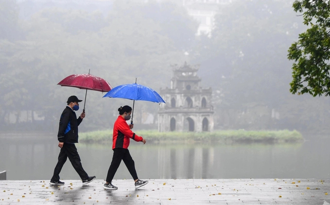 du bao thoi tiet 17 1 2024 ha noi mua phun dem va sang troi ret hinh 1