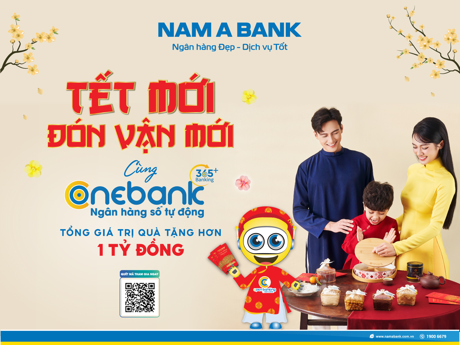 ngan hang so tu dong onebank by nam a bank tung uu dai cho khach hang dip tet hinh 1