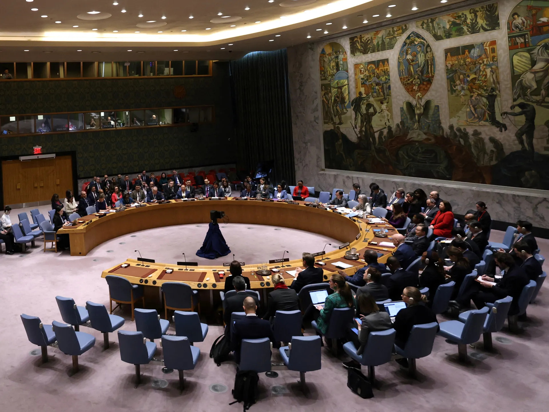 Cuộc họp của Hội đồng Bảo an Liên hợp quốc tại New York vào thứ Sáu (22/3). Ảnh: Reuters

