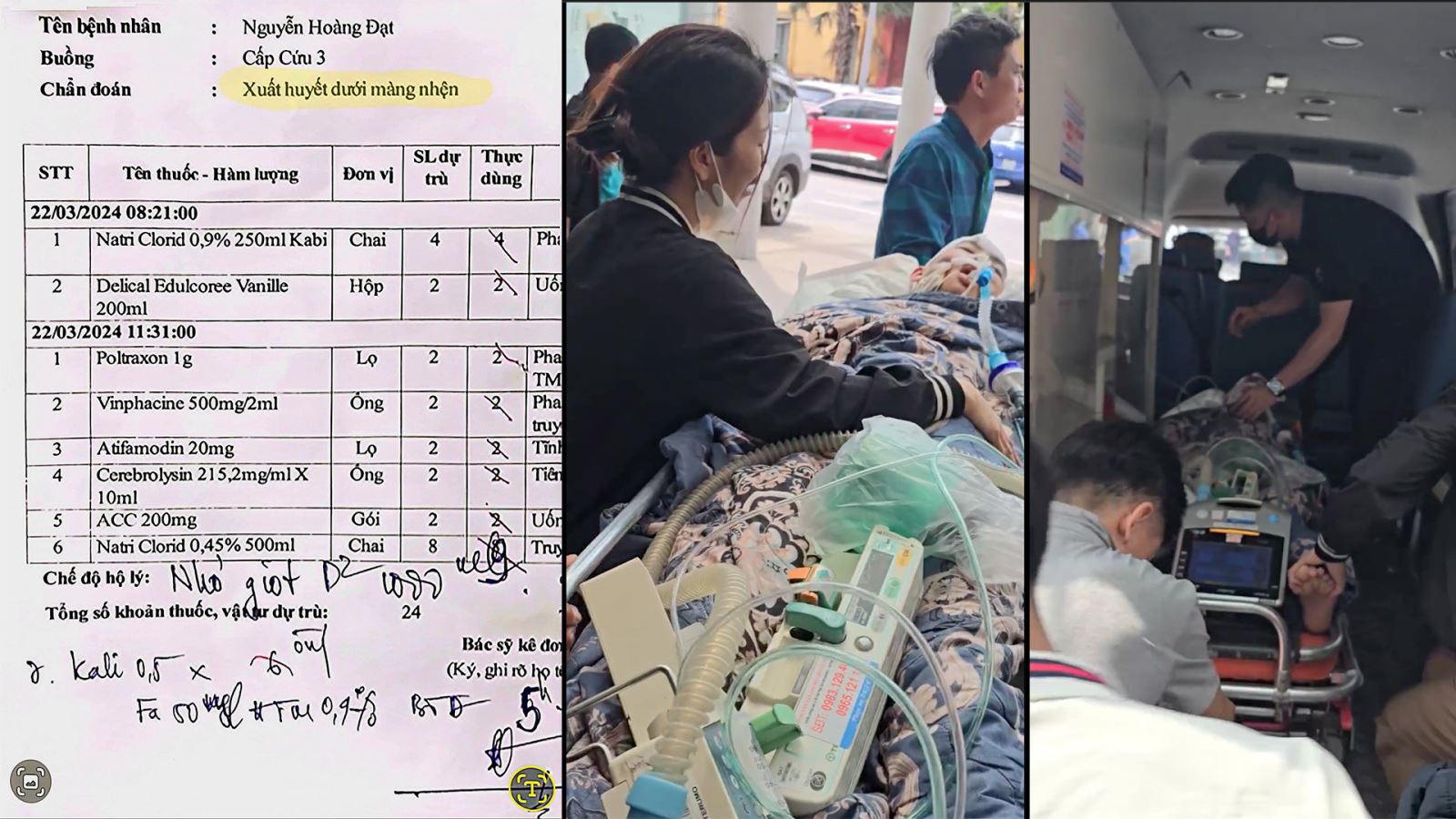 Gia đình đã đưa em Đ. rời Bệnh viện Trung ương Quân đội 108 về Bệnh viện đa khoa tỉnh Phú Thọ.