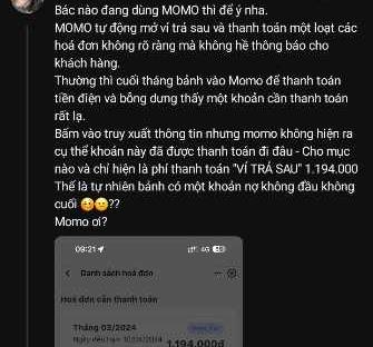 momo noi gi sau khi bi khach hang phan anh tu kich hoat vi tra sau va phat sinh thanh toan khong ro rang hinh 1