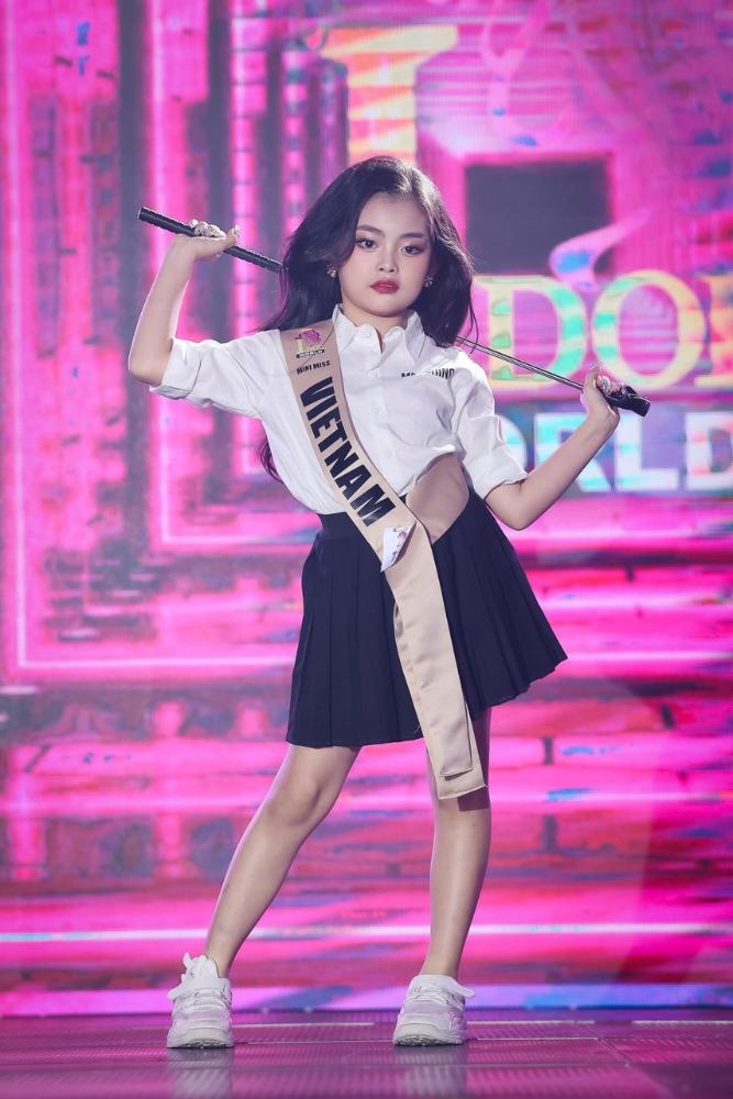 nguyen tran bao linh rang ro dang quang a hau mini miss junior idol world 2024 tai thai lan hinh 7