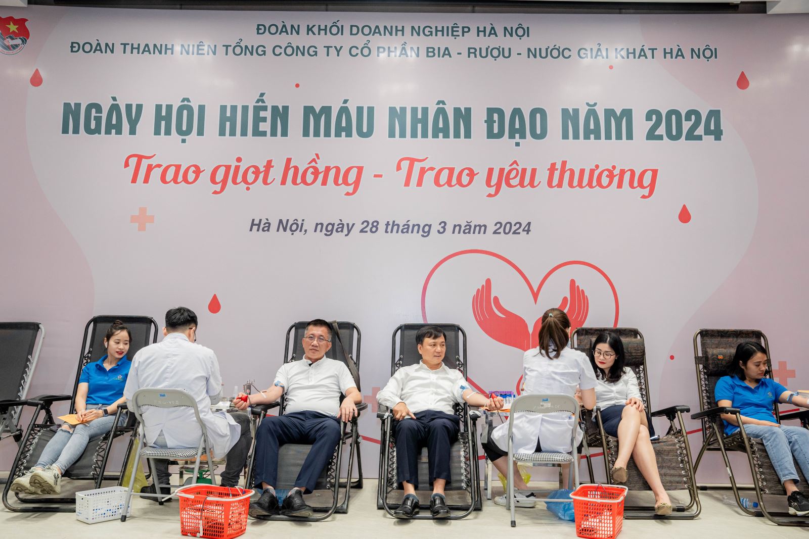 ngay hoi hien mau nhan dao habeco nam 2024  trao giot hong trao yeu thuong hinh 3