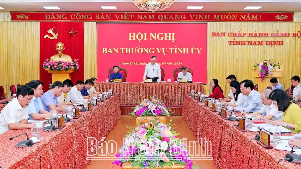 ban thuong vu tinh uy nam dinh trien khai nhiem vu trong tam quy ii nam 2024 hinh 1