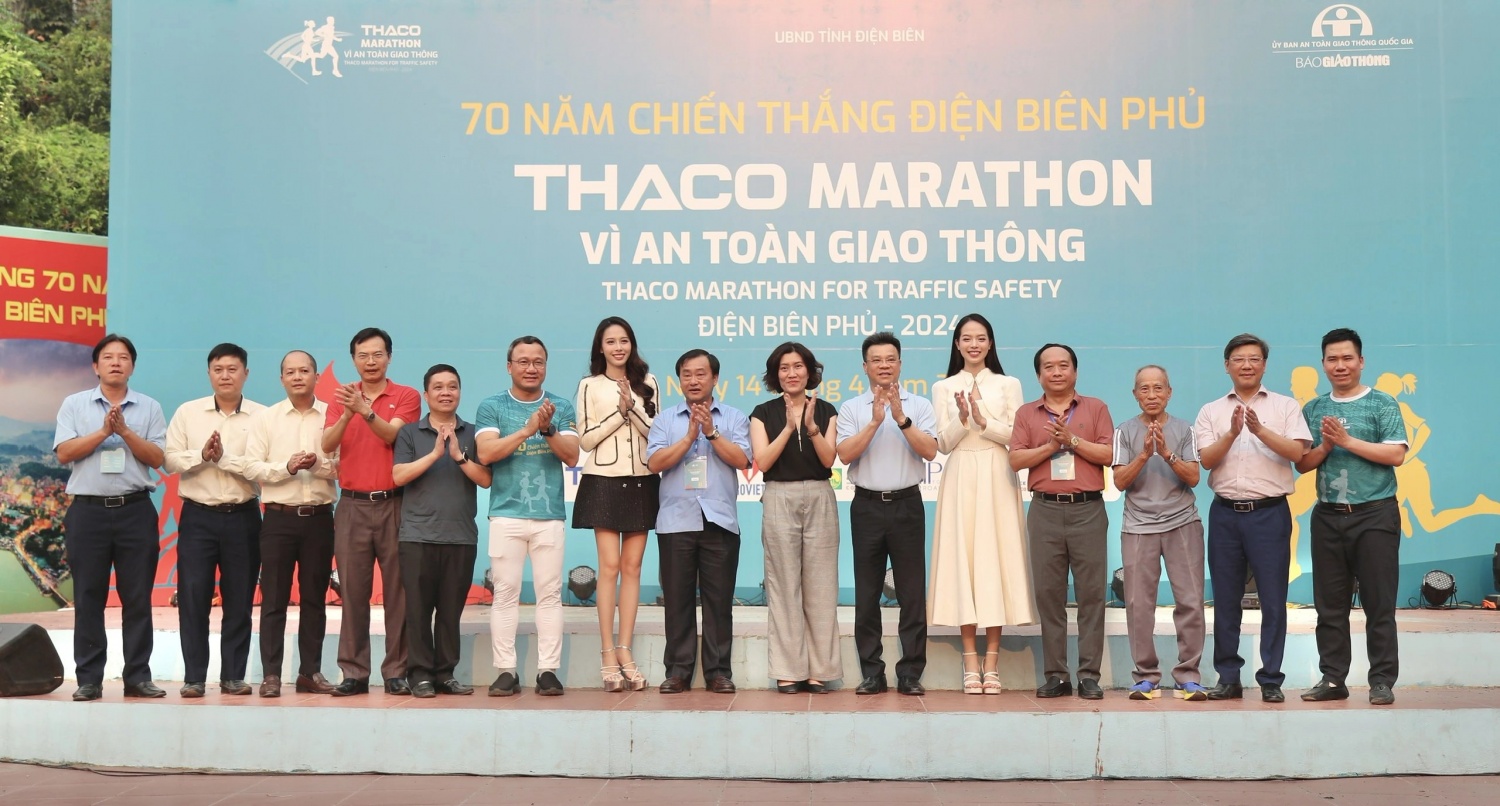 petrovietnam dong hanh cung giai chay thaco marathon vi an toan giao thong  dien bien phu 2024 hinh 1