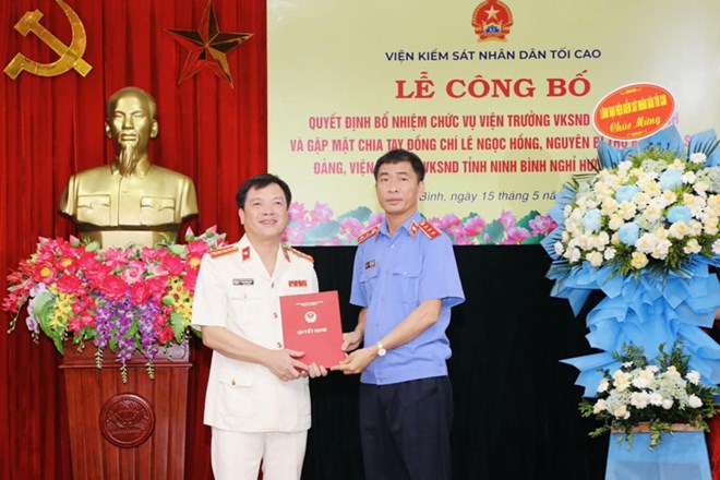 bo nhiem ong pham ngoc canh giu chuc vu vien truong vien kiem sat nhan dan tinh ninh binh hinh 1