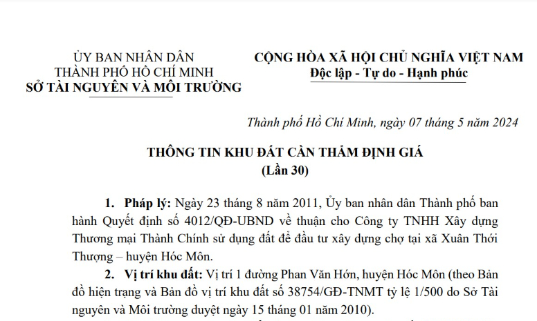 tp hcm ach tac trong khau tham dinh gia dat dang khien nhieu du an dong bang hinh 1