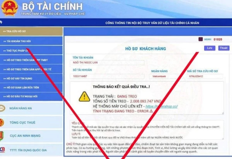 bi gia mao van ban va website bo tai chinh len tieng hinh 1