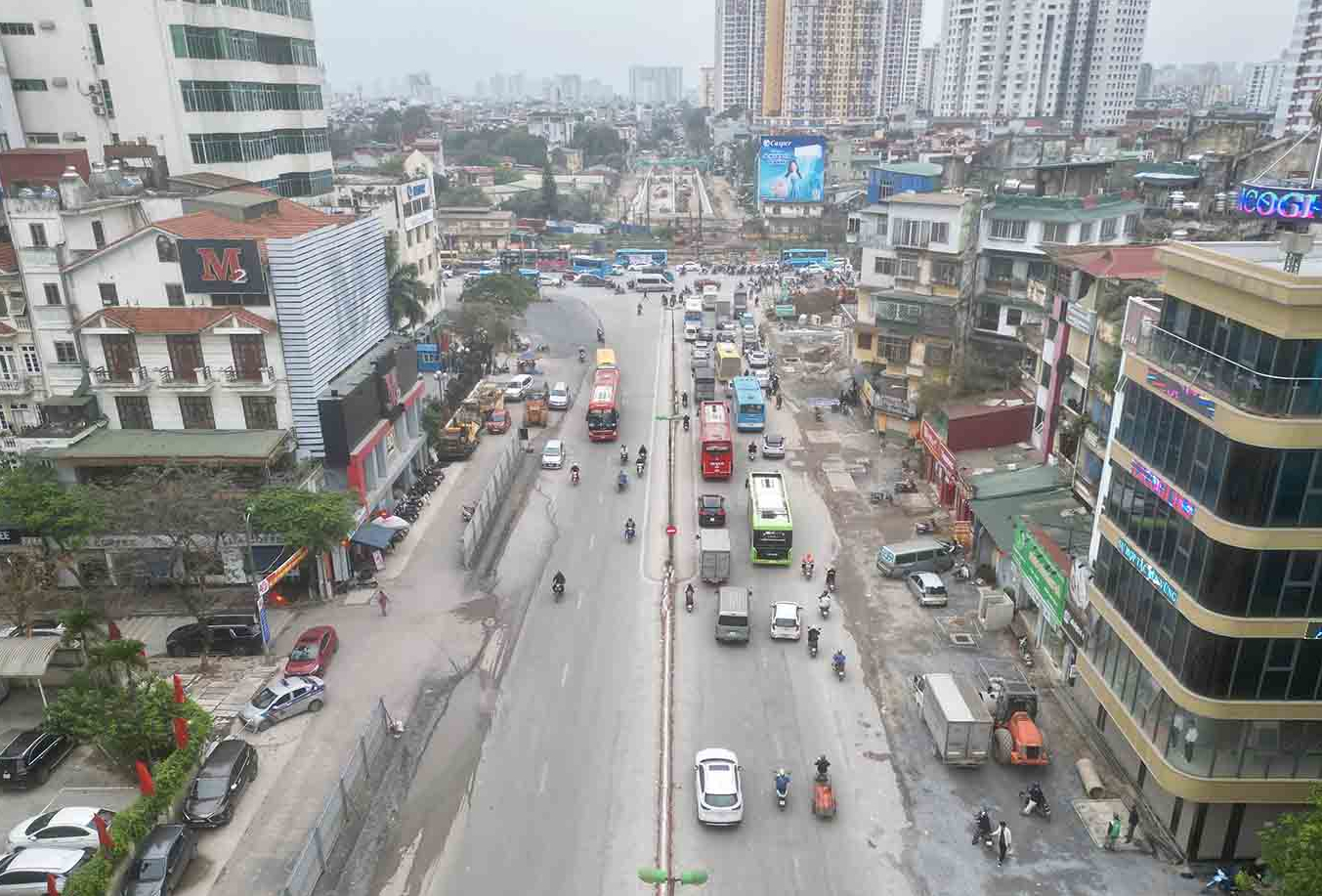 ha noi lo trinh moi nhat cho phuong tien luu thong tren duong giai phong kim dong hinh 1