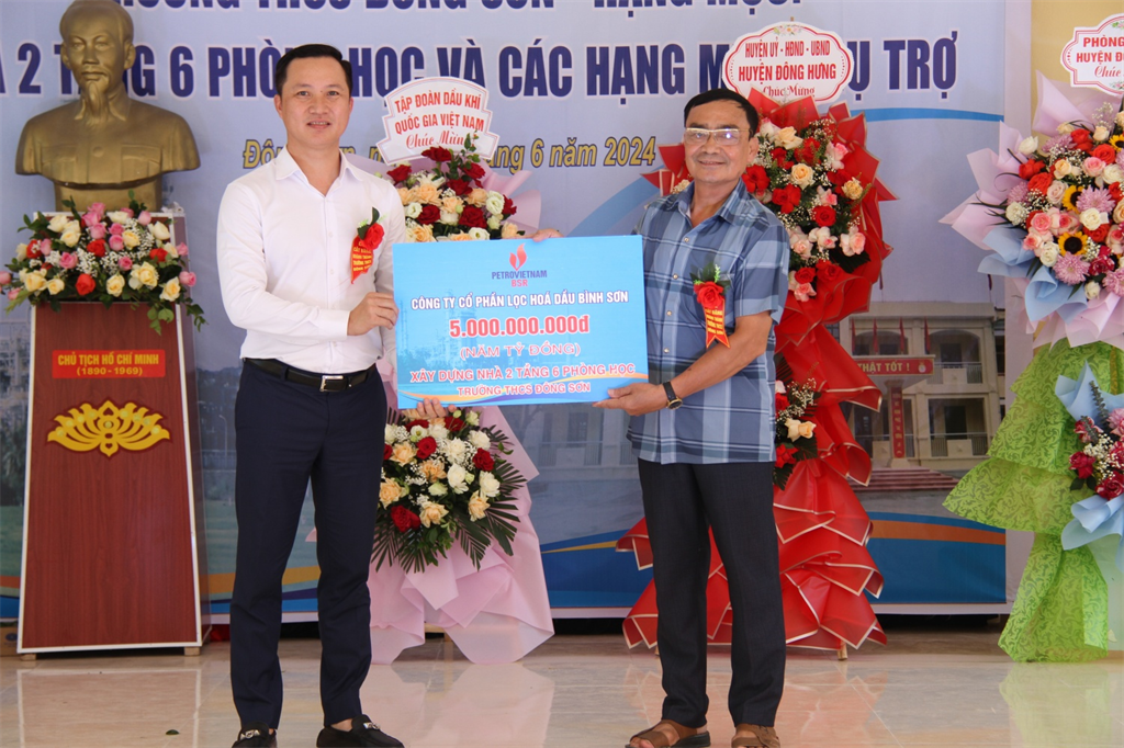 petrovietnam va bsr khanh thanh nha 2 tang 6 phong hoc truong thcs dong son  thai binh hinh 2