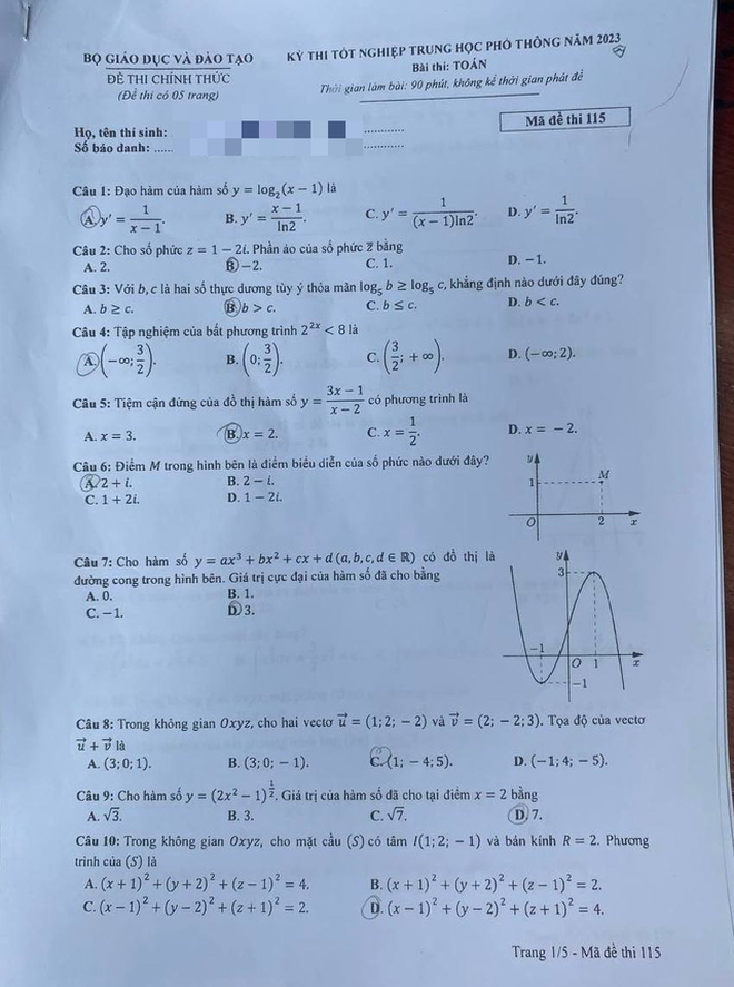 de thi tot nghiep thpt 2024 mon toan ma de 115 hinh 1