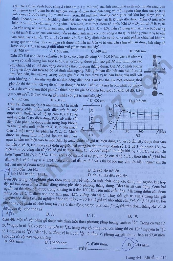 de thi tot nghiep thpt 2024 mon vat li ma de 216 hinh 4