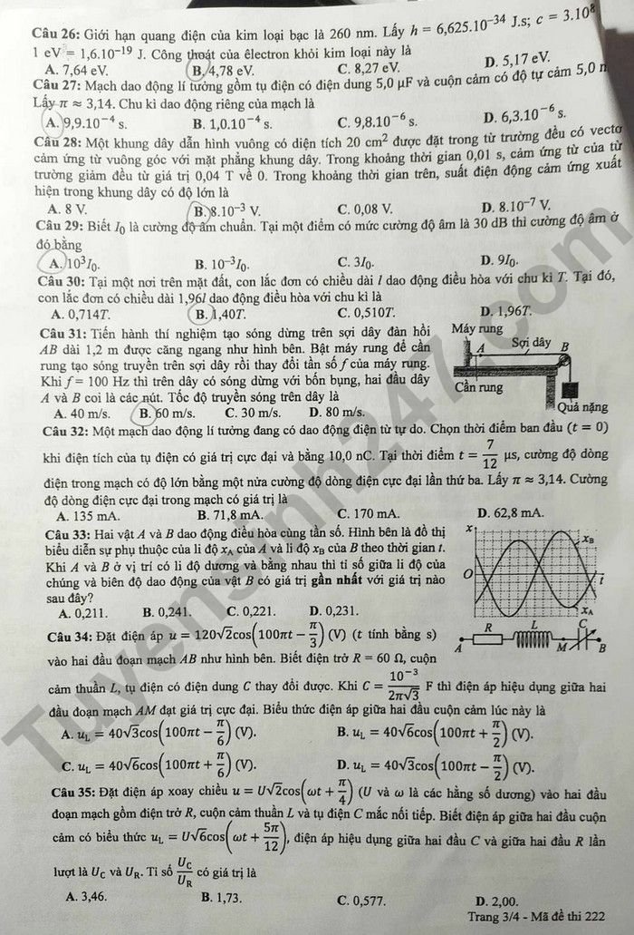 de thi tot nghiep thpt 2024 mon vat li ma de 222 hinh 3