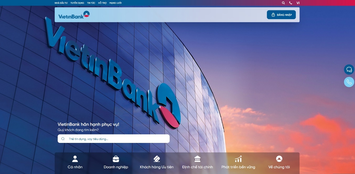 vietinbank ra mat website moi hinh 1