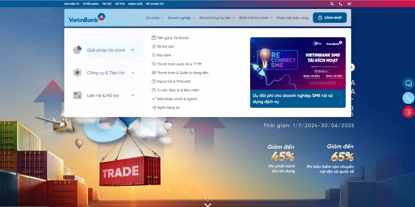 vietinbank ra mat website moi hinh 4