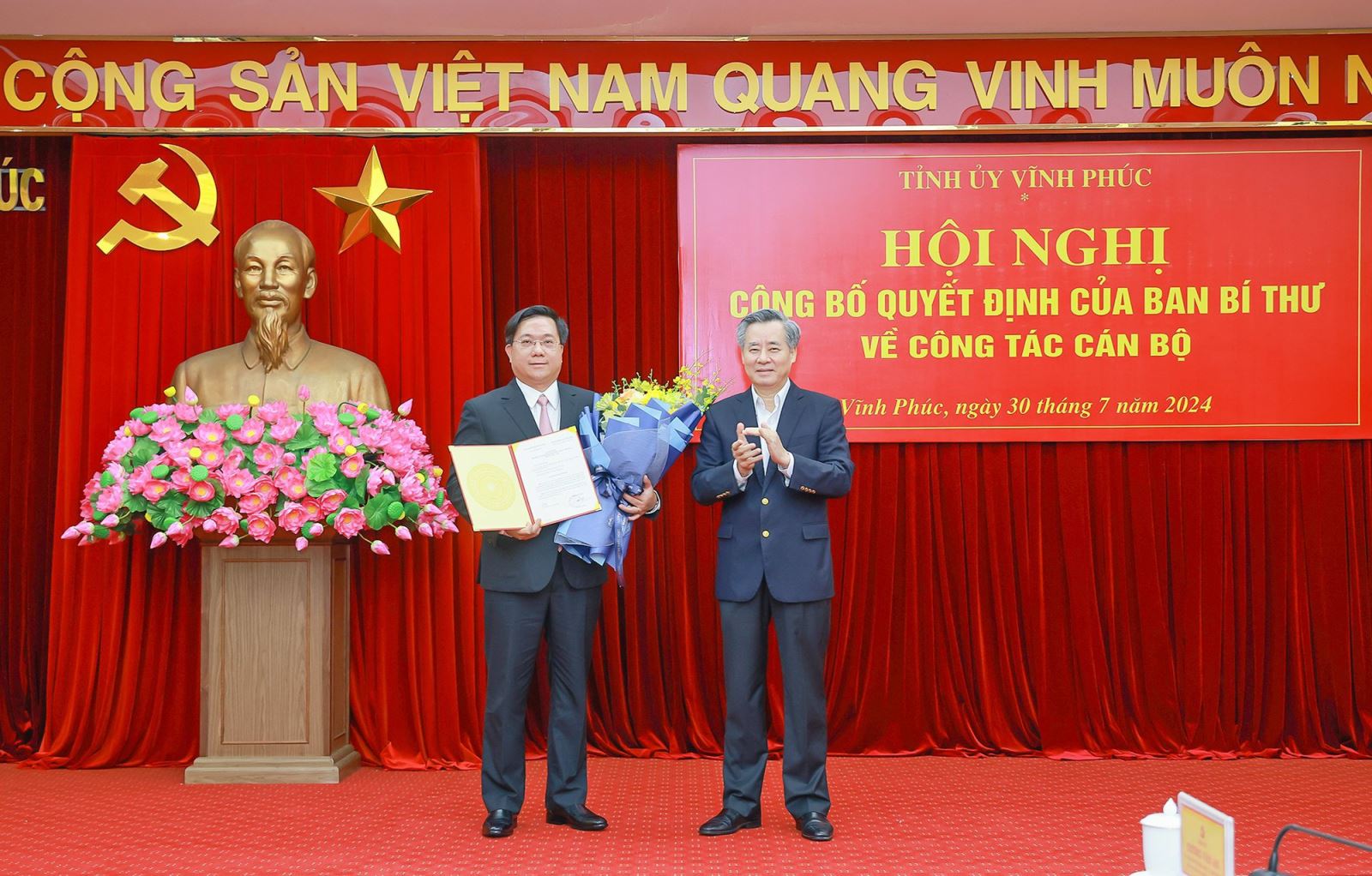 thu truong bo ke hoach va dau tu tran duy dong giu chuc pho bi thu tinh uy vinh phuc hinh 1