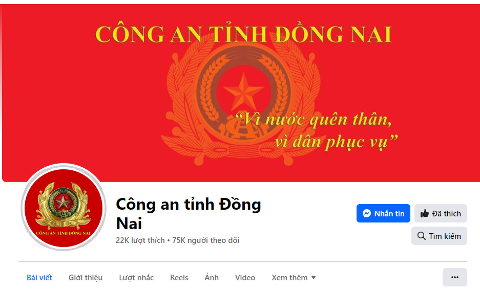 cong an tinh dong nai tiep nhan thong tin tu nguoi dan qua mang xa hoi facebook hinh 1