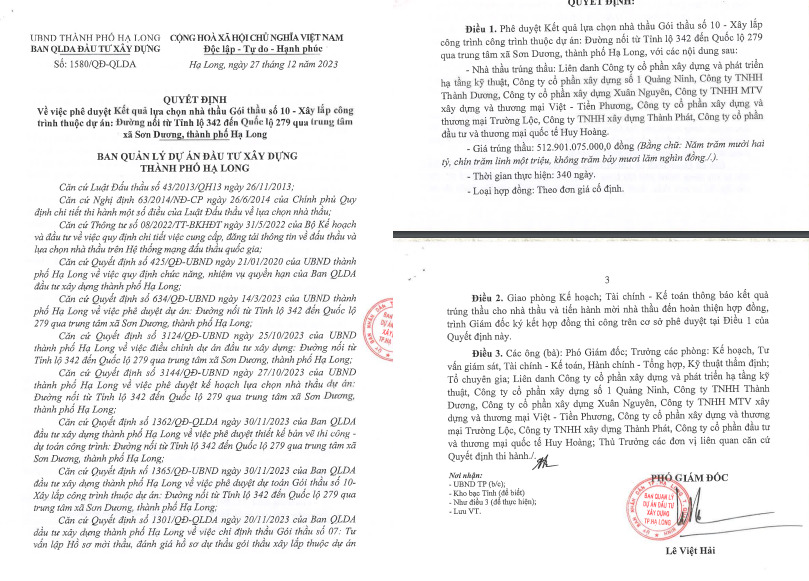 thay gi tu nang luc dau thau cua cong ty huy hoang  doanh nghiep tung bat tay cung thuan an trung goi thau hon 706 ty tai quang ninh hinh 1