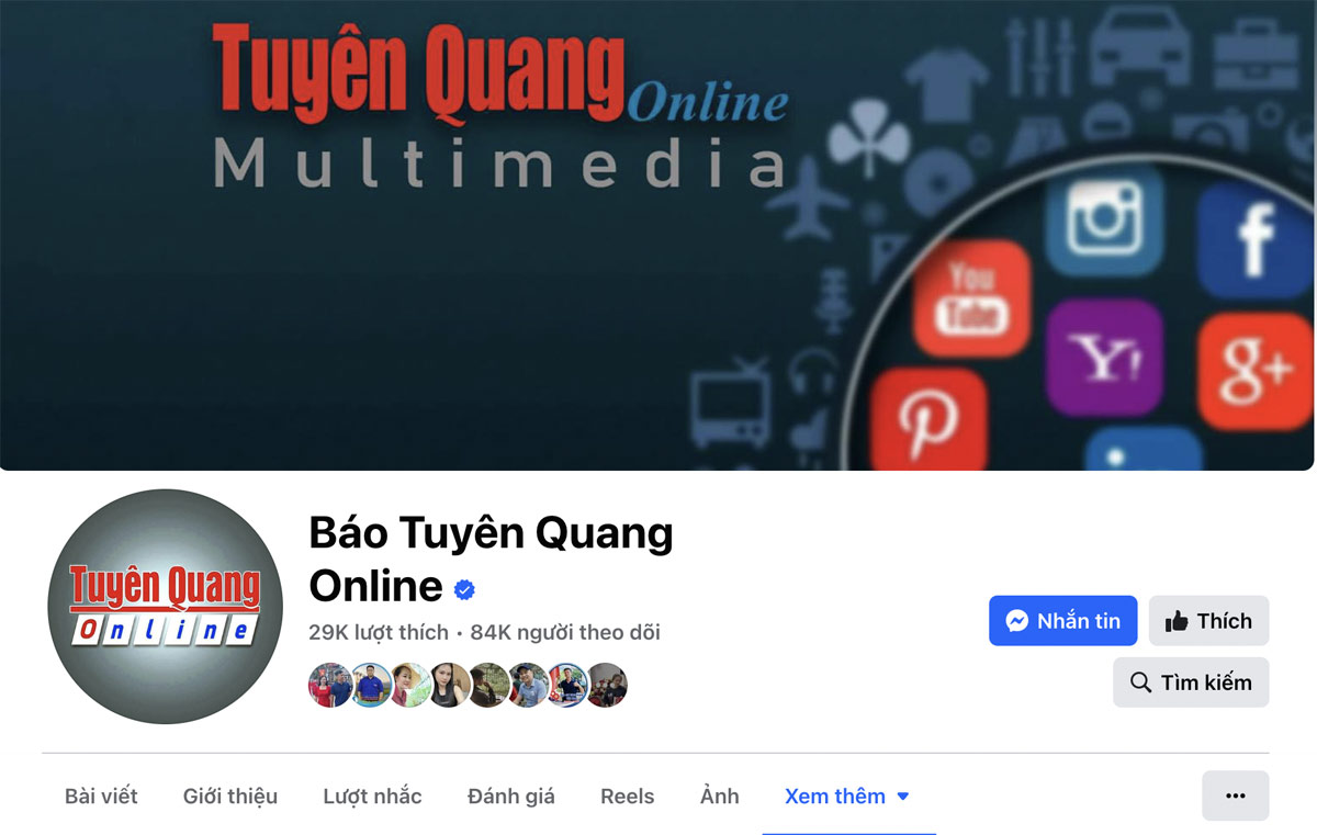 fanpage bao tuyen quang online dat moc 84000 nguoi theo doi hinh 1