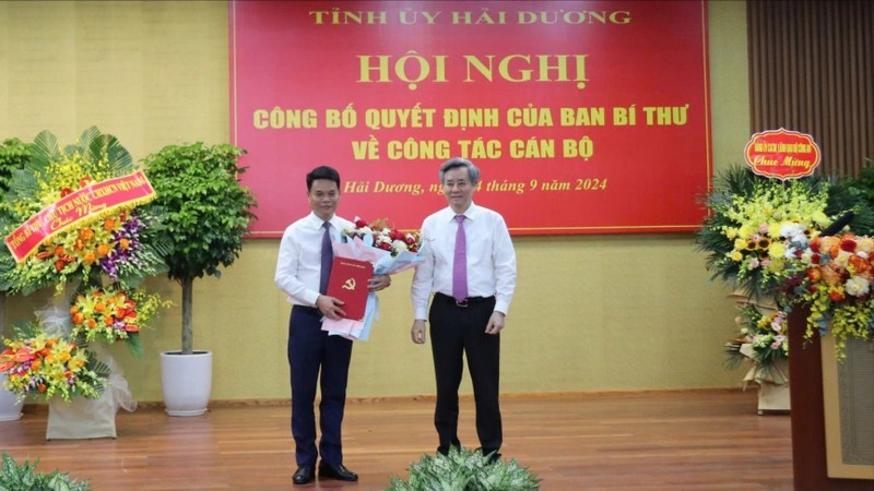 thieu tuong le ngoc chau giu chuc pho bi thu tinh uy hai duong hinh 1