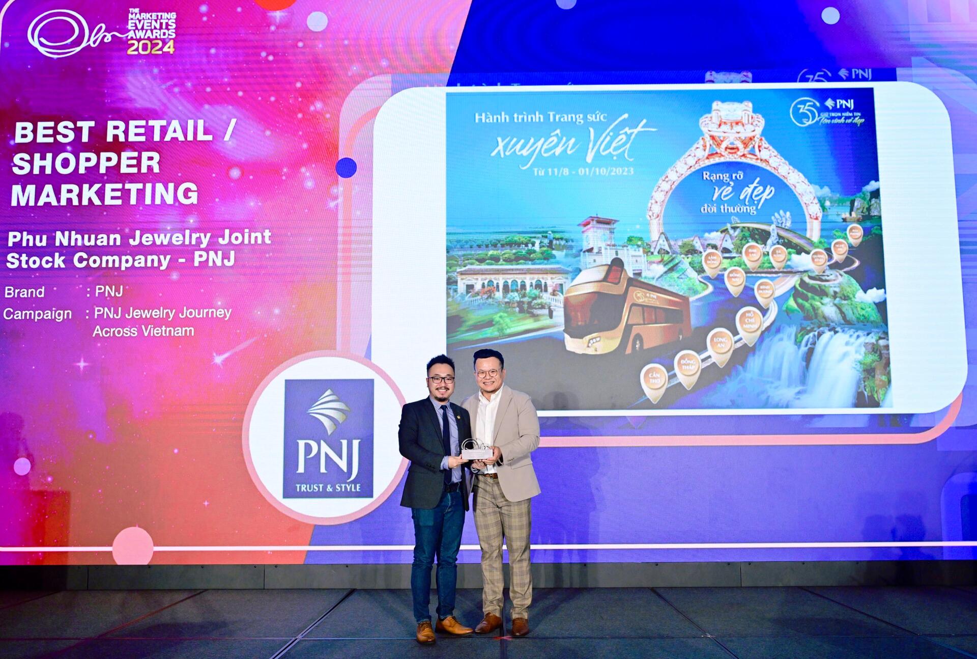 pnj lan thu ba lien tiep nhan giai marketing events awards hinh 1