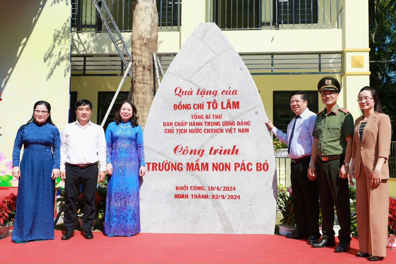 khai giang nam hoc moi va khanh thanh truong mam non pac bo cao bang hinh 2