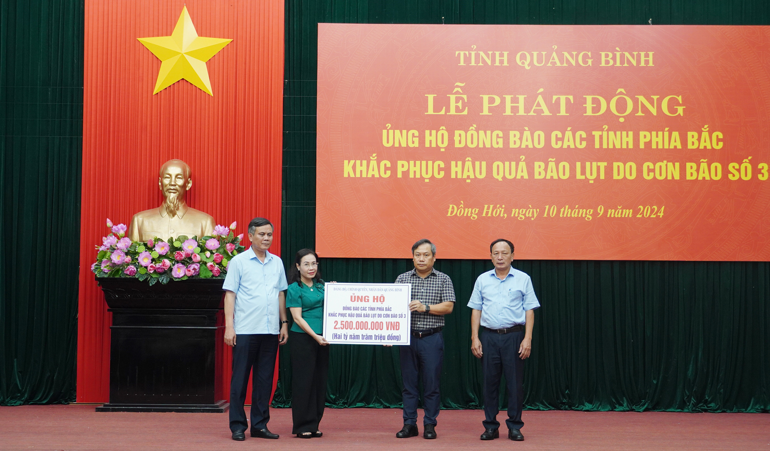 cac tinh mien trung ung ho dong bao tai cac dia phuong phia bac khac phuc hau qua bao lu hinh 1