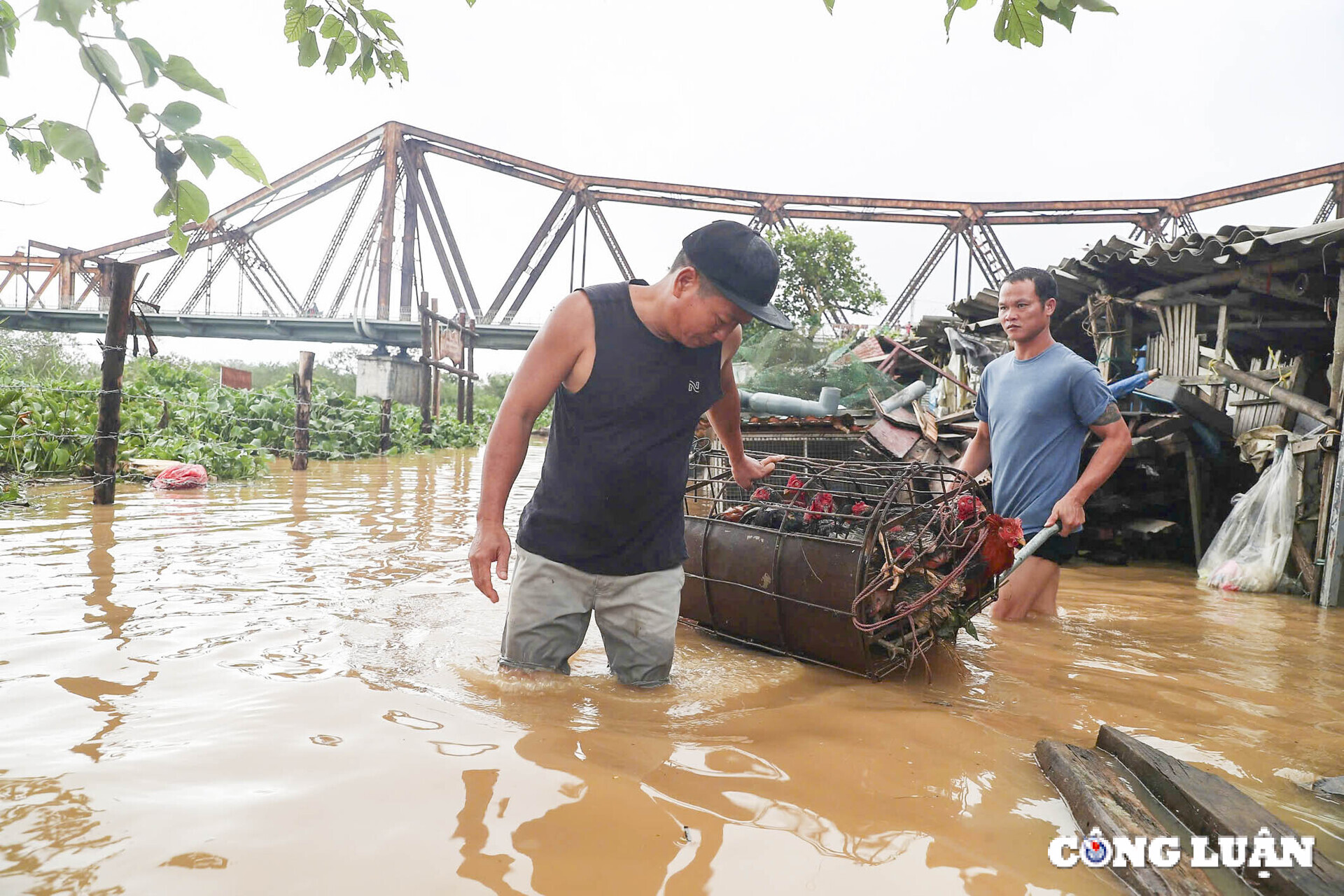 ha noi duong pho thanh song nha tam ven song ngap toi noc nhieu noi phai di doi dan hinh 8