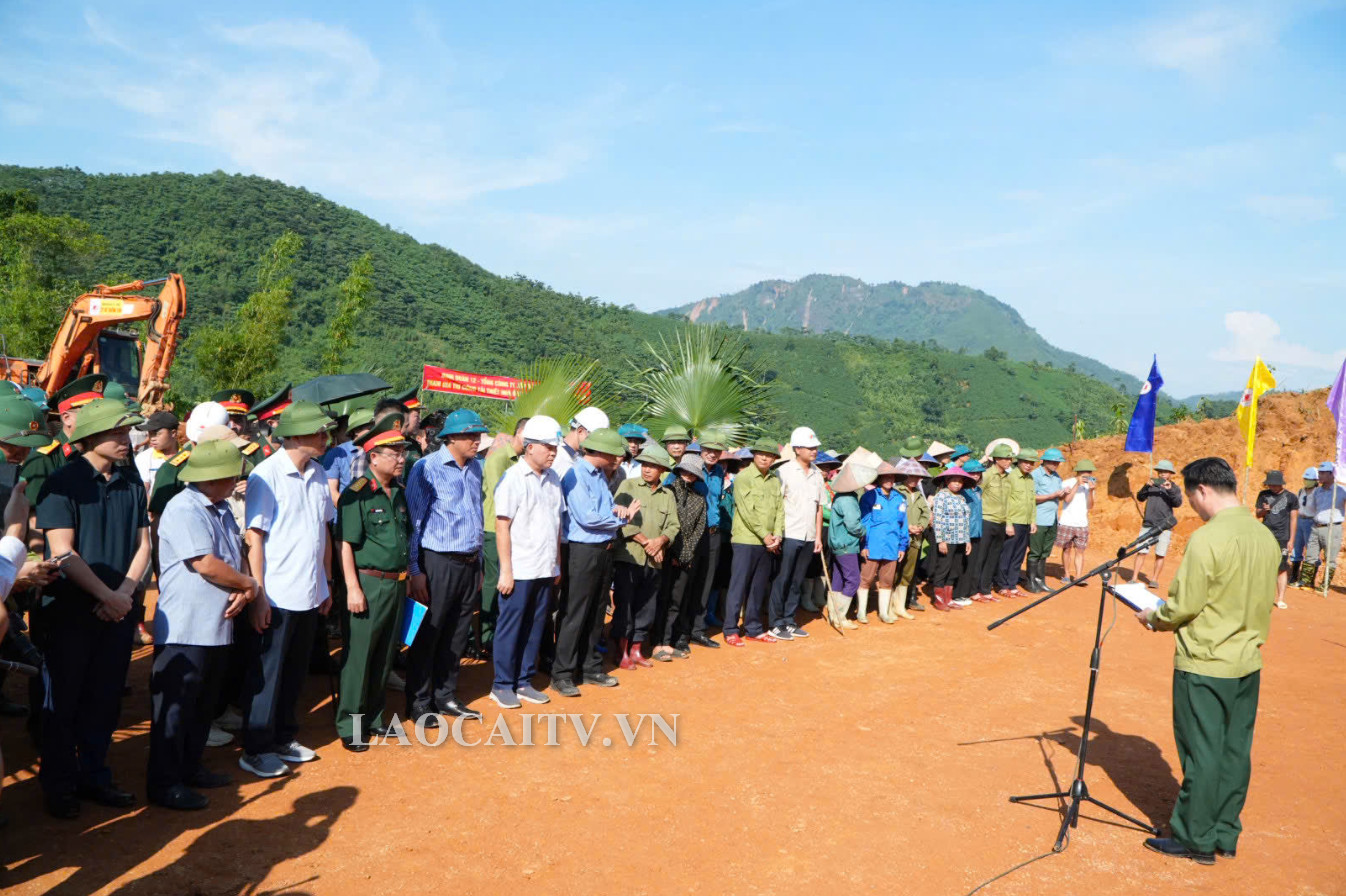 tinh lao cai khoi cong xay dung khu tai dinh cu lang nu do vtv tai tro hinh 1