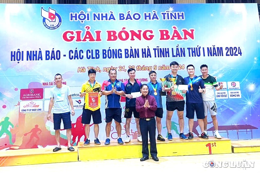 giai bong ban hoi nha bao  cac clb ha tinh lan i nam 2024 thanh cong tot dep hinh 2