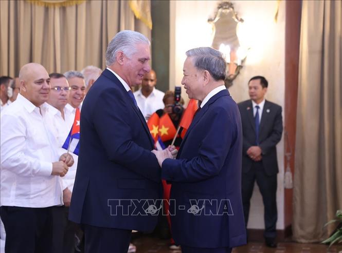 tong bi thu chu tich nuoc to lam gui dien cam on bi thu thu nhat chu tich cuba miguel diaz canel bermudez hinh 1