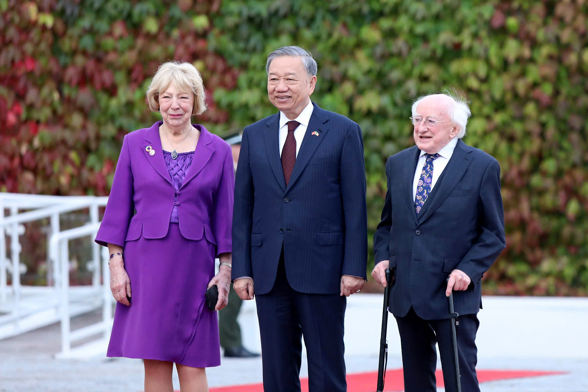 toan van bai phat bieu cua tong thong ireland michael d higgins tai tiec chieu dai tong bi thu chu tich nuoc to lam hinh 1