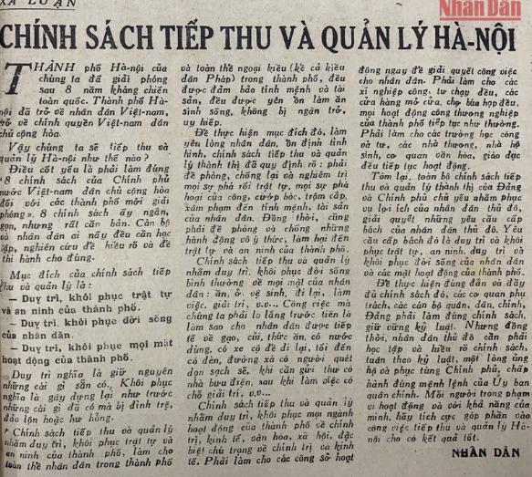 khong khi hao hung ngay giai phong thu do nam 1954 qua nhung trang bao troi thu ma dep nhu ngay tet hinh 5