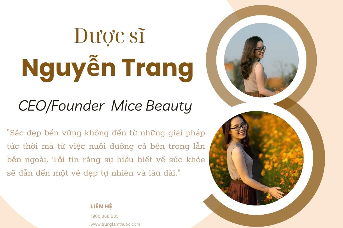 duoc si nguyen trang tu duoc si lam sang den nguoi dan dau trong nganh cham soc sac dep hinh 3