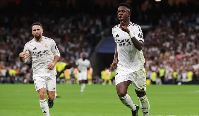 vinicius lap sieu pham real madrid ap sap barcelona tren bxh la liga hinh 1