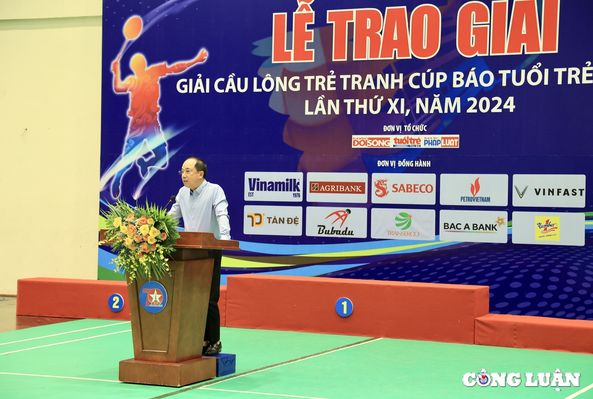 be mac giai cau long tre tranh cup bao tuoi tre thu do lan thu xi nam 2024 hinh 1